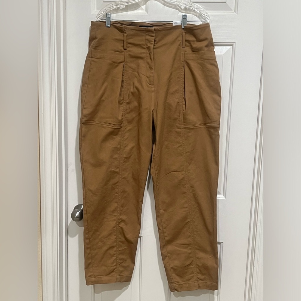 Banana Republic VINTAGE STYLE SAFARI High-Rise Tapered Pants Tan WOMEN SIZE 16